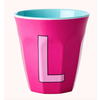 Rice Rice beker melcu-alpli Letter L Pink