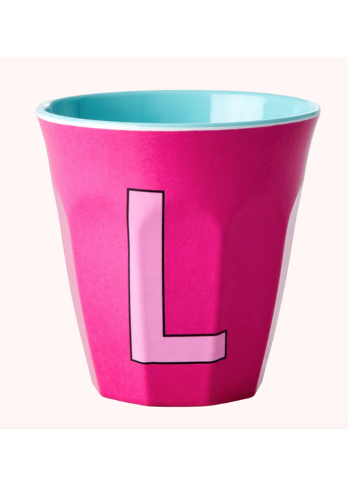 Rice Rice beker melcu-alpli Letter L Pink