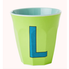 Rice beker melcu-alplb2 Letter L Groen