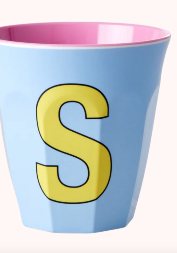 Rice melcu-alpsi Letter S Zacht blauw