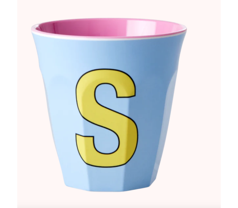 Rice melcu-alpsi Letter S Zacht blauw