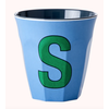 Rice melcu-alpsb Letter S Soft Blue