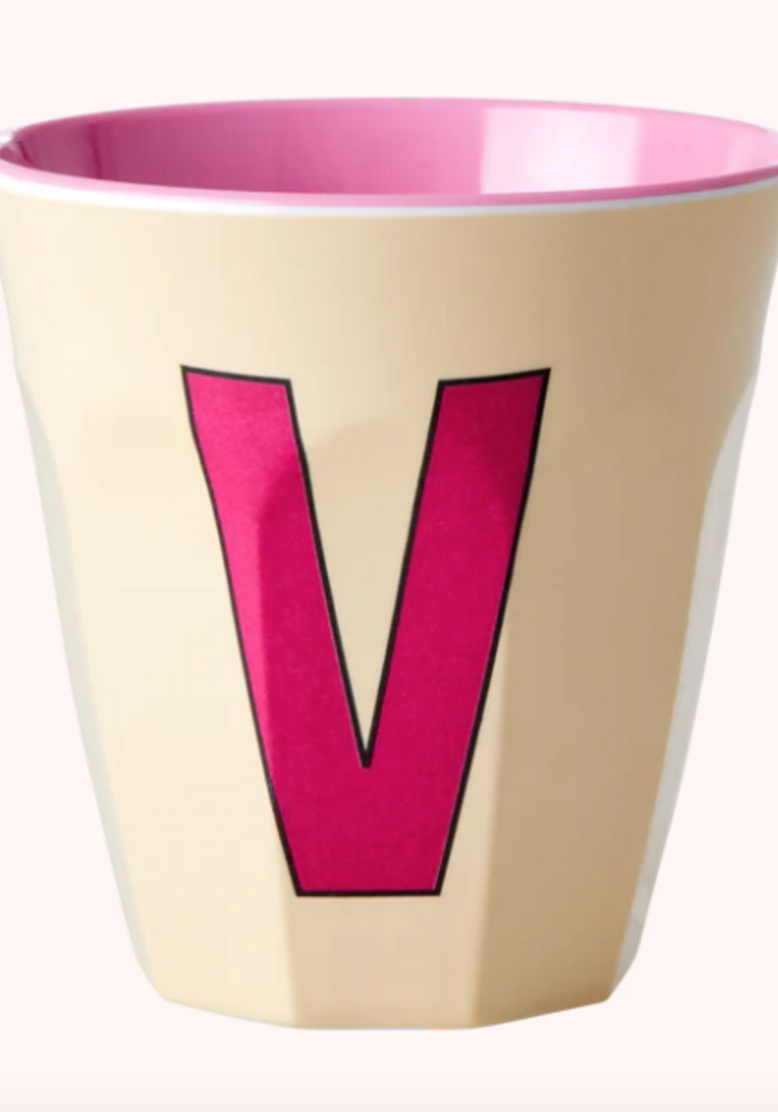 Rice melcu-alpvi Letter V Soft Yellow