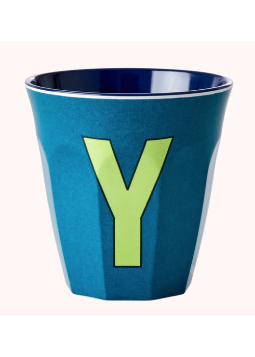 Rice Rice beker melcu-alpyb Letter Y Smaragdgroen