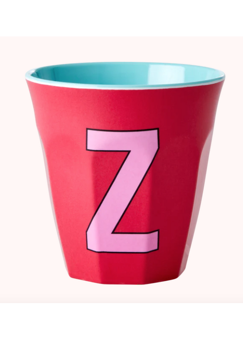 Rice Rice beker melcu-alpzi Letter Z Rood