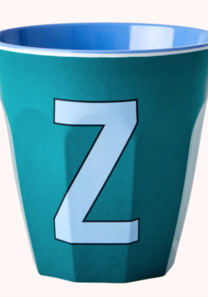 Rice beker melcu-alpzb Letter Z  Smaragdgroen