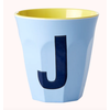 Rice melcu-alpjb Letter J Soft Blue