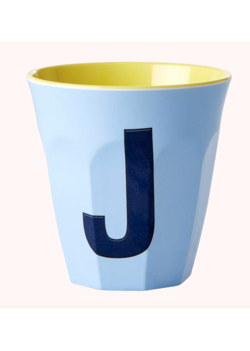 Rice Rice melcu-alpjb Letter J Soft Blue