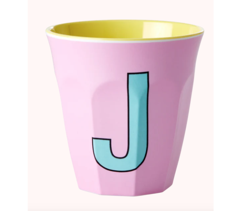 Rice melcu-alpji Letter J Pink
