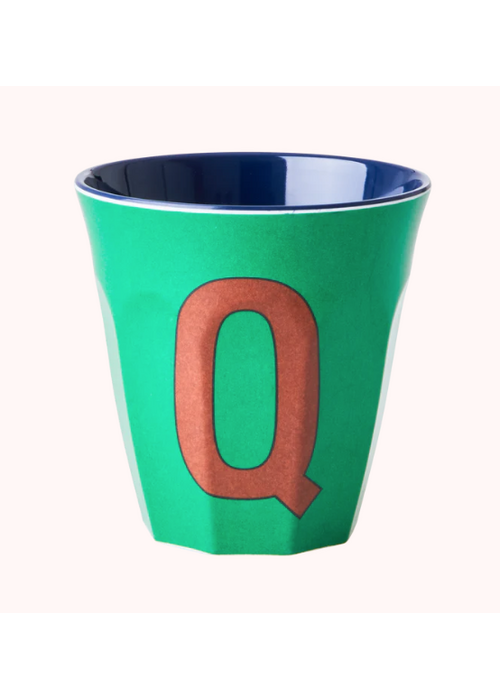 Rice Rice beker melcu-alpqb Letter Q Groen