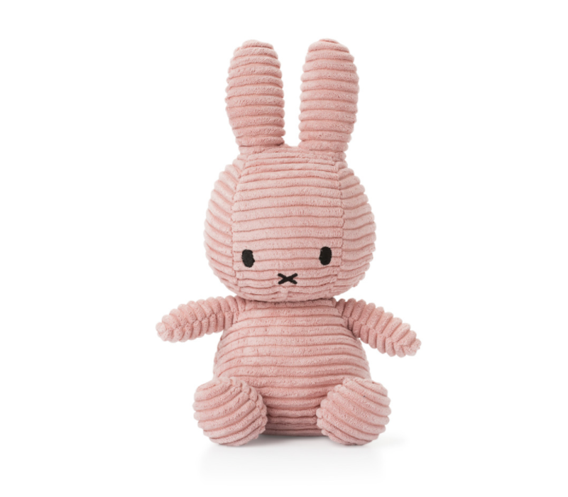 Nijntje - Miffy Sitting Corduroy Pink -23 cm