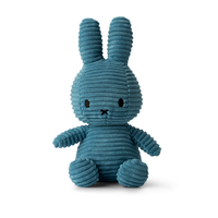 Nijntje - Miffy Sitting Eco Corduroy Aviator Blue -23 cm
