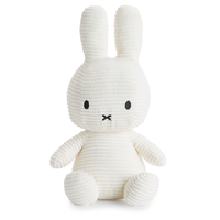 Nijntje - Miffy Sitting Corduroy Offwhite - 33 cm