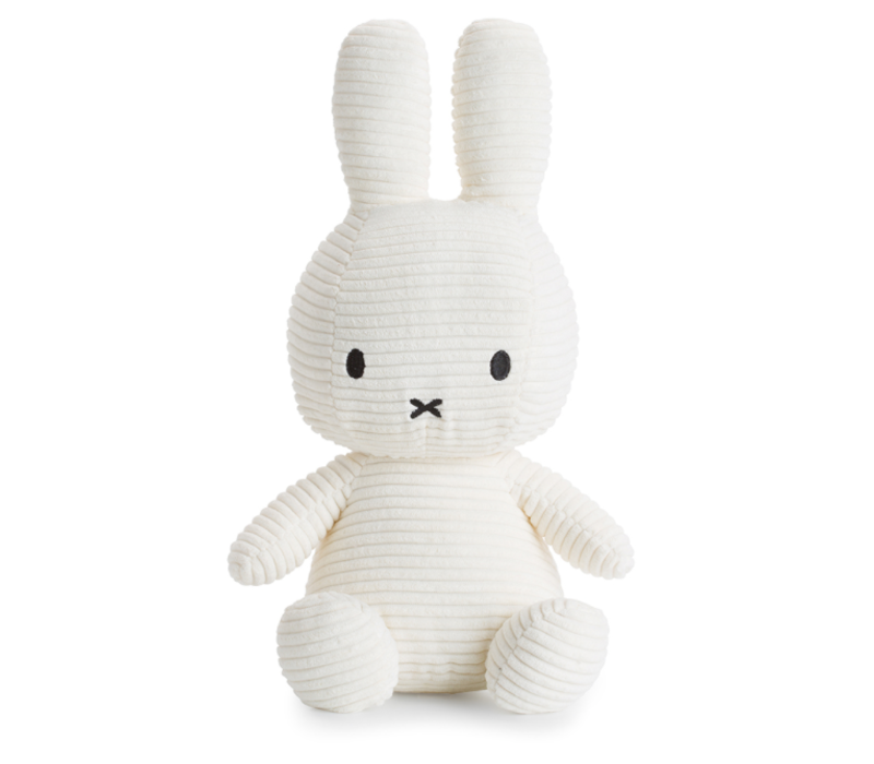 Nijntje - Miffy Sitting Corduroy Offwhite - 33 cm