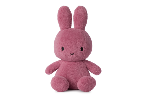 Bon Ton Toys Nijntje - Miffy Sitting Terry Raspberry Pink - 33 cm