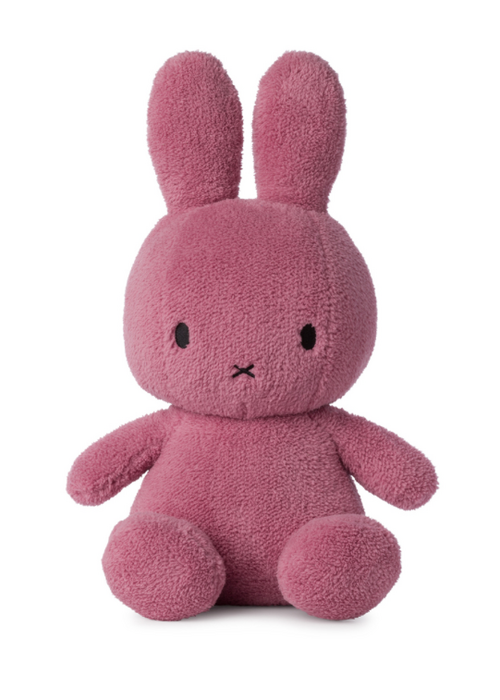 Bon Ton Toys Nijntje - Miffy Sitting Terry Raspberry Pink - 33 cm