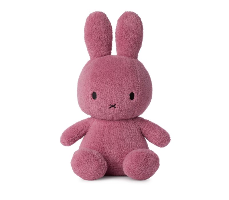 Nijntje - Miffy Sitting Terry Raspberry Pink - 33 cm