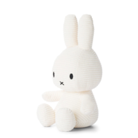 Nijntje - Miffy Sitting Corduroy Offwhite - 33 cm