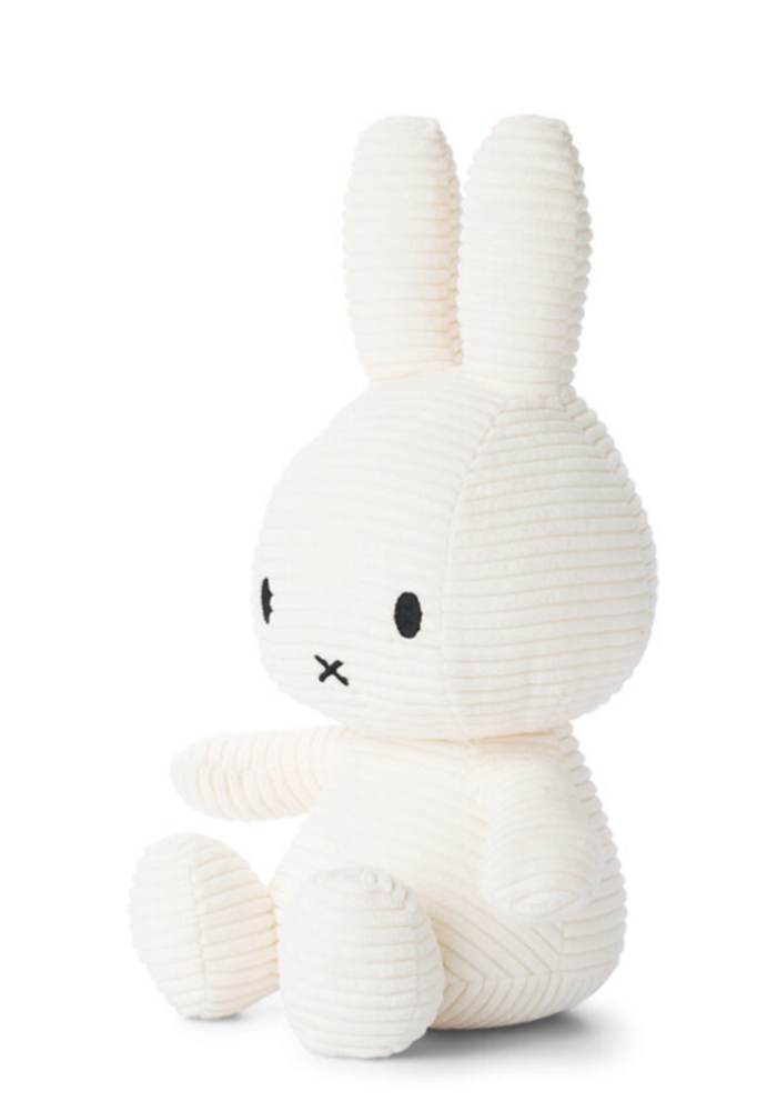 Nijntje - Miffy Sitting Corduroy Offwhite - 33 cm