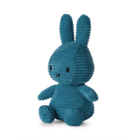 Nijntje - Miffy Sitting Eco Corduroy Aviator Blue -23 cm