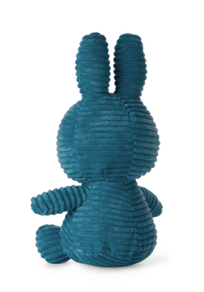 Nijntje - Miffy Sitting Eco Corduroy Aviator Blue -23 cm