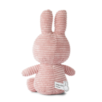 Nijntje - Miffy Sitting Corduroy Pink -23 cm