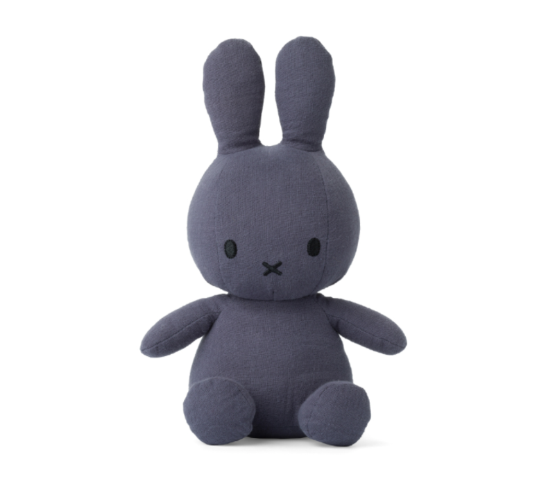 Nijntje - Miffy Sitting Mousseline Faded Blue -23 cm