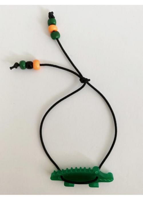 ByMelo ByMelo Armbandje Krokodil zwart
