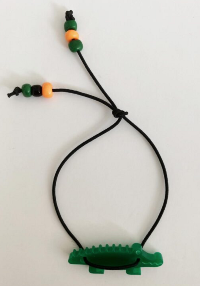 ByMelo Armbandje Krokodil zwart