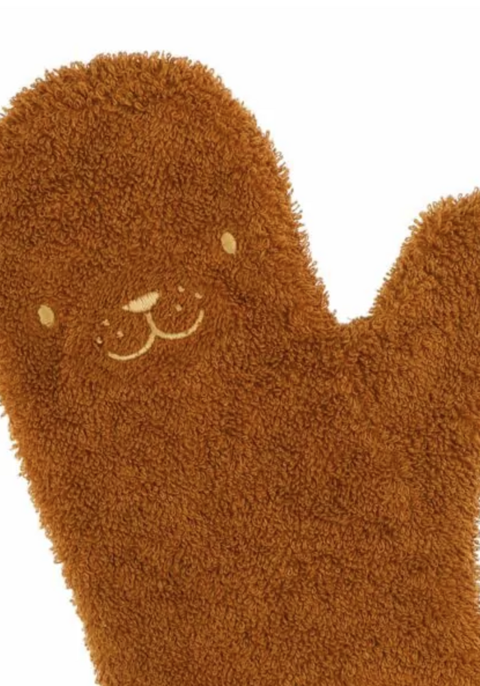 Baby shower glove seal Caramel