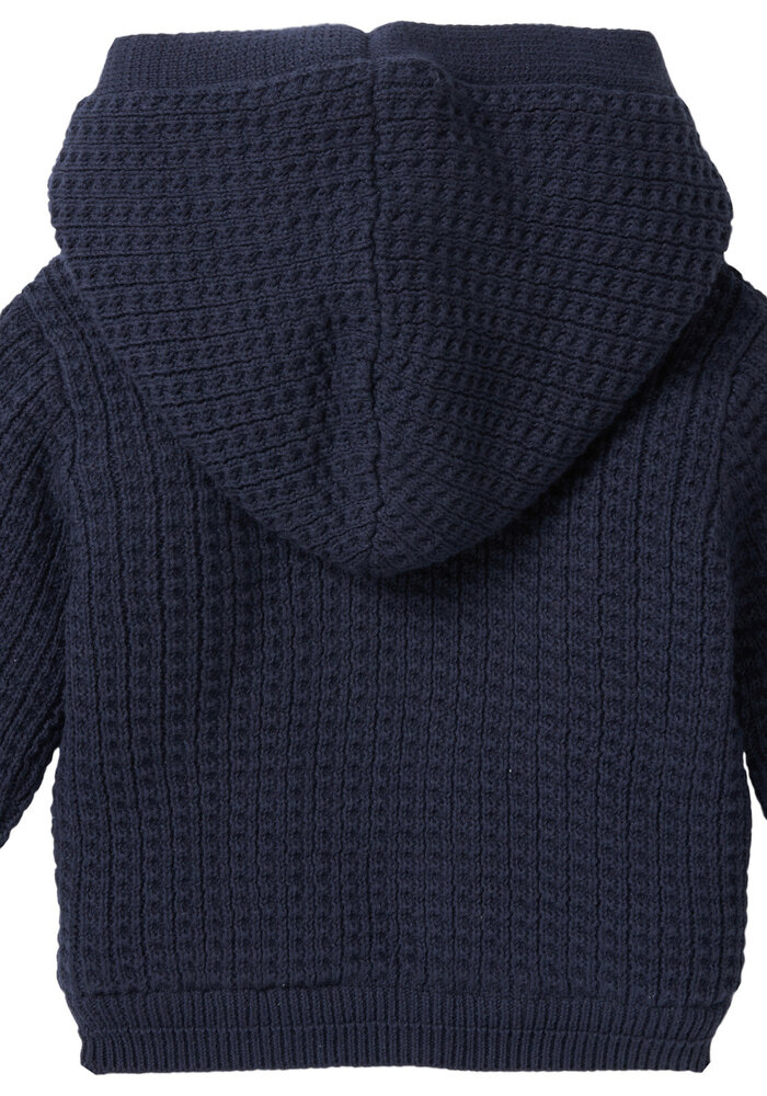 Noppies Boys cardigan Takoma long sleeve Black Iris