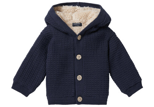 Noppies Noppies Boys cardigan Takoma long sleeve Black Iris