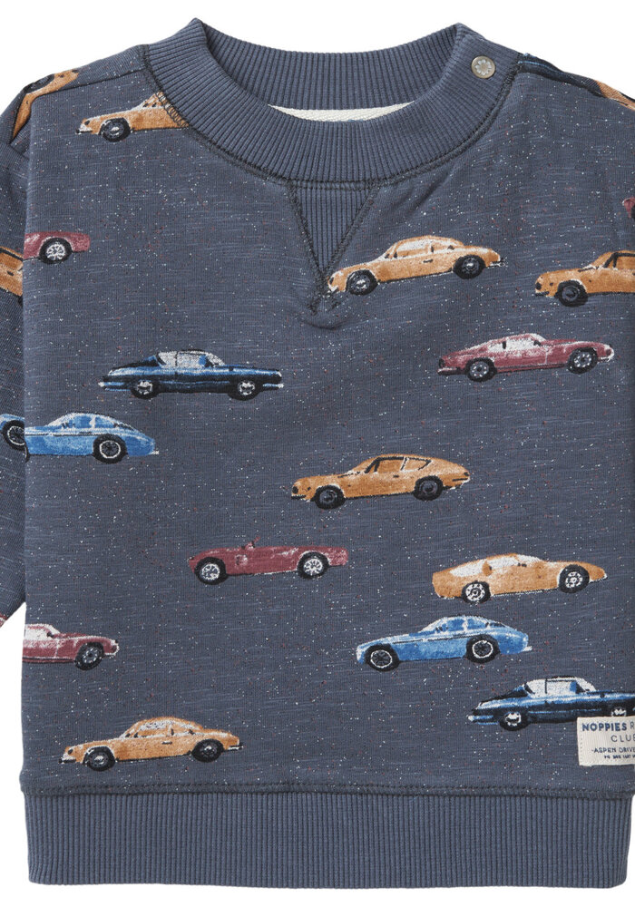 Noppies Boys sweater Tusculum long sleeve allover print Turbulence