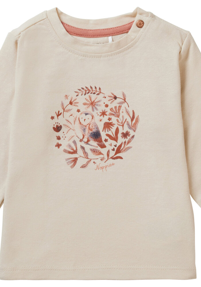 Noppies Girls tee Villeneuve long sleeve Sandshell