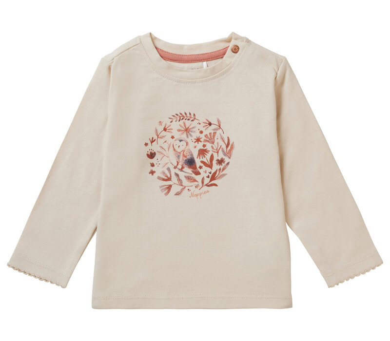 Noppies Girls tee Villeneuve long sleeve Sandshell