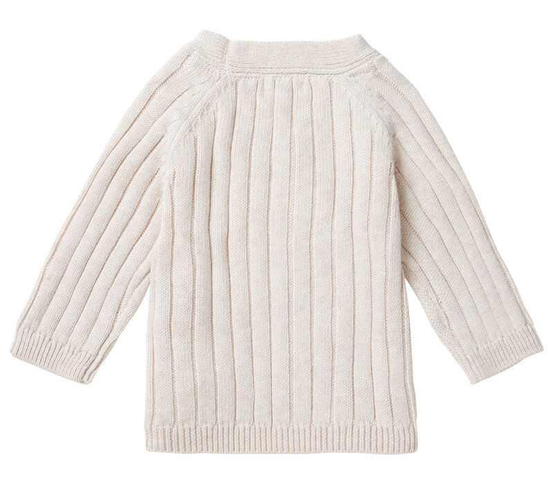 Noppies Unisex cardigan Tyrone long sleeve Oatmeal