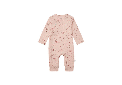 Noppies Noppies Unisex Playsuit Nuuk long sleeve allover print Rose Smoke