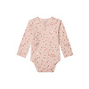 Noppies Noppies Unisex Romper Norsik long sleeves allover print Rose Smoke