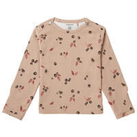 Noppies Unisex tee Thorsby long sleeve allover print Light Taupe