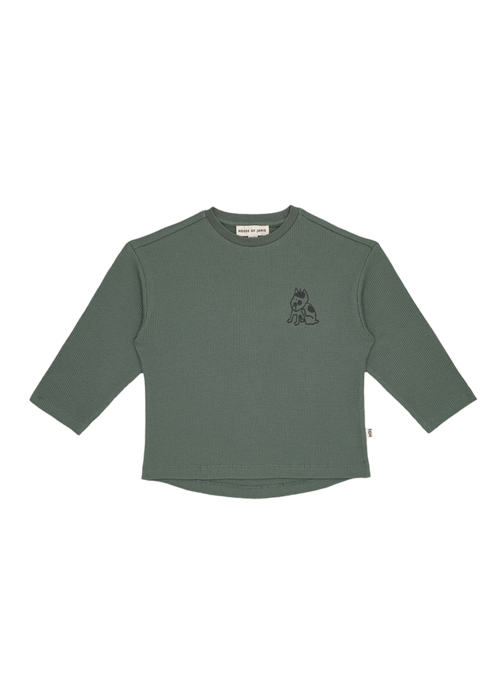 House of Jamie House of Jamie Oversized Longsleeve Tee Pine Soft Waffle