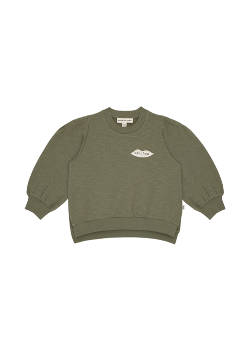House of Jamie House of Jamie Chunky Split Sweater Sage