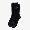 Mini Rodini Mini Rodini Cat eyes fluffy 1-pack socks Black