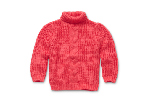 Sproet & Sprout Sproet & Sprout Cable sweater raspberry pink Raspberry pink