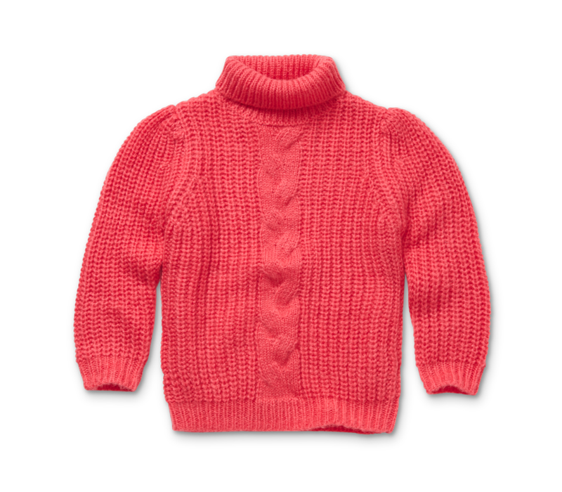 Sproet & Sprout Cable sweater raspberry pink Raspberry pink