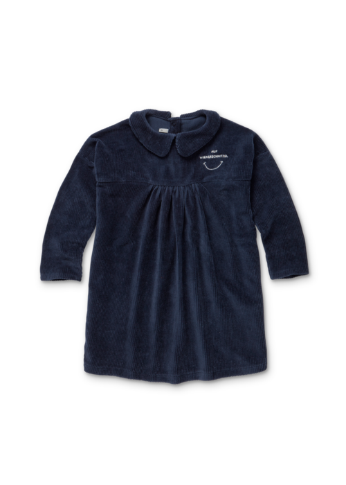 Sproet & Sprout Sproet & Sprout Dress jersey corduroy Auf wiederschnitzel Mood indigo