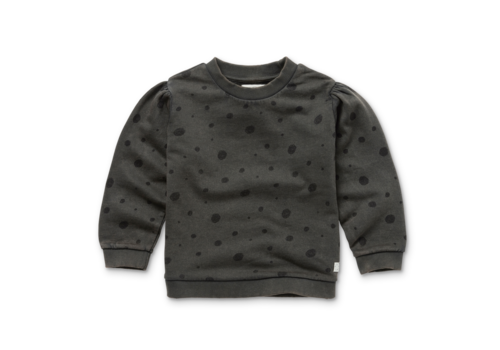 Sproet & Sprout Sproet & Sprout Sweater girls Snowball print Asphalt