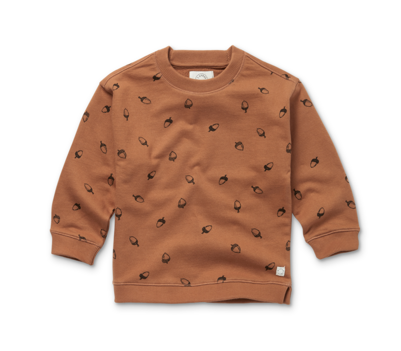 Sproet & Sprout Sweatshirt loose Acorn print Lion