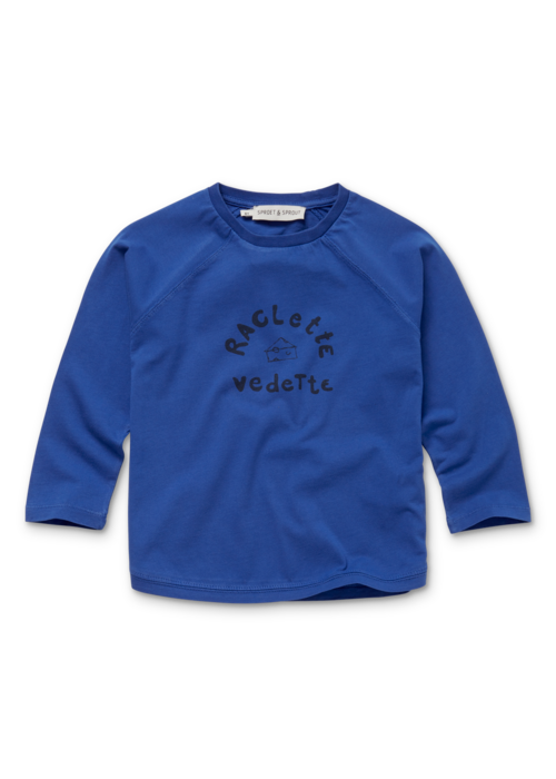 Sproet & Sprout Sproet & Sprout T-shirt raglan Raclette vedette  Ultra blue