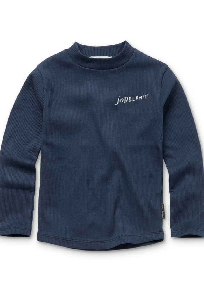 Sproet & Sprout T-shirt turtle neck Jodelahiti Mood indigo