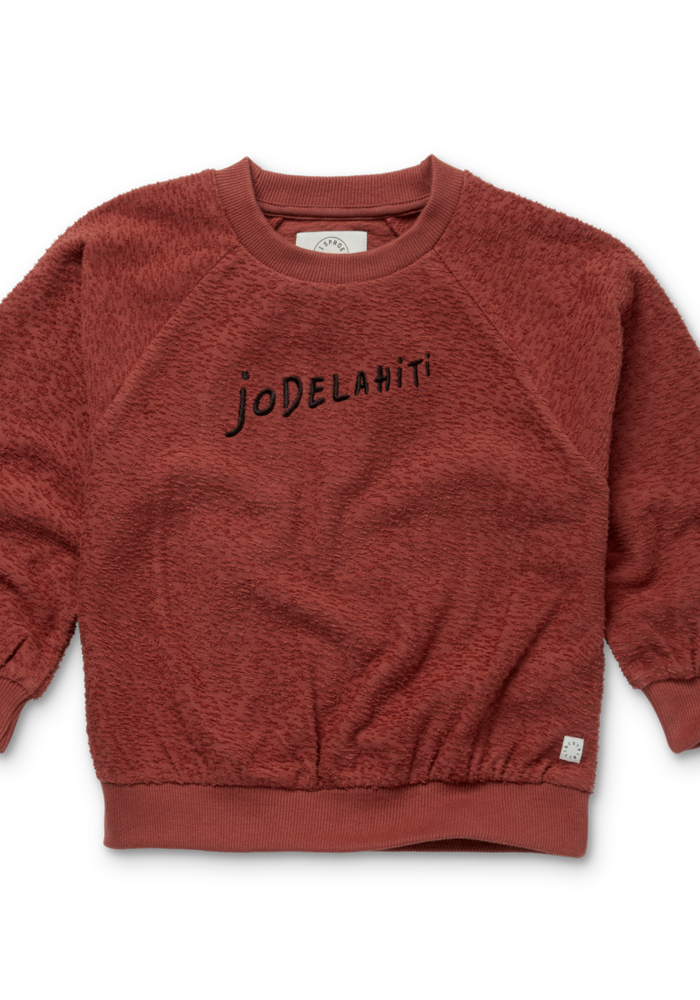 Sproet & Sprout Sweatshirt raglan Jodelahiti Barn red
